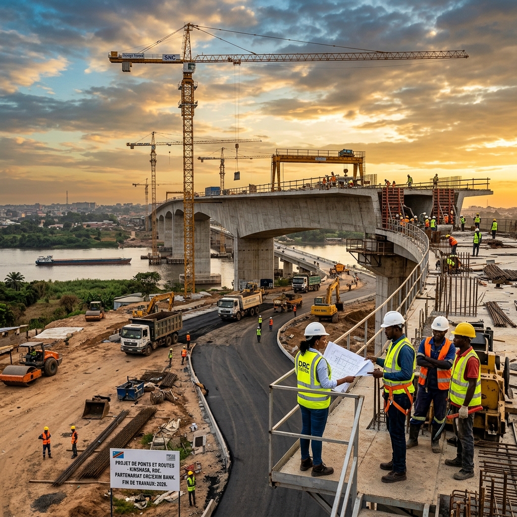 GELsarl construction and engineering team at work in DRC